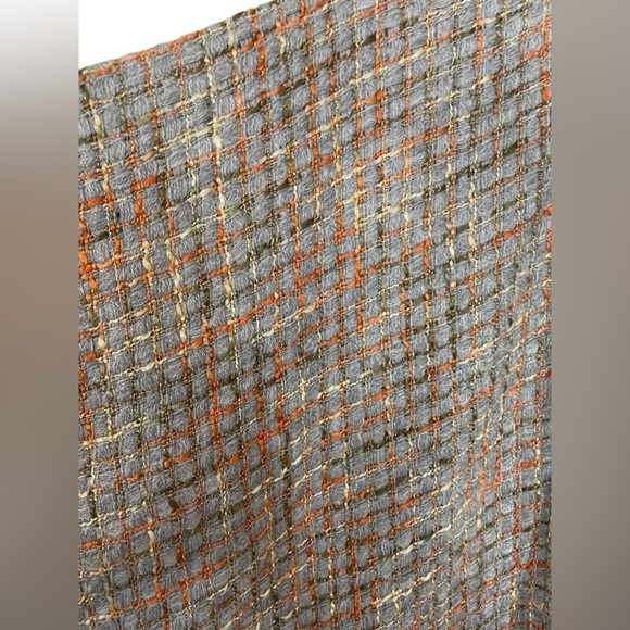 NWT Chico’s Plaid Tweed Ruana Wrap Fringe Fall Fashion Preppy One Size - Picture 6 of 11